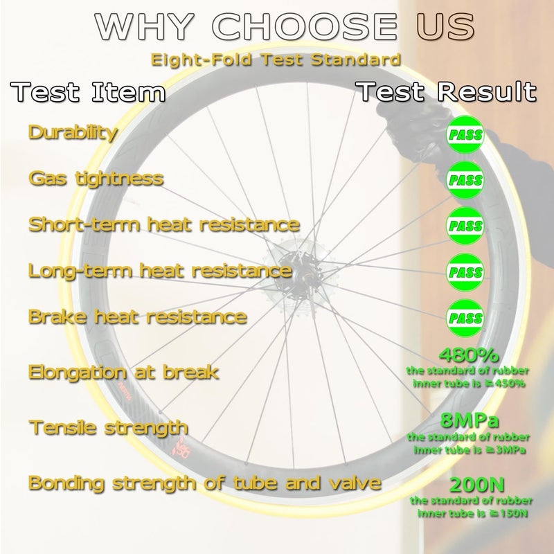 Thinvik TPU Inner Tube Metal Presta Valve Stem for Road Bike Tire 700 x 18-32 Bicycle Tube 45MM Length of Presta Valve- 2 PCS (One Pair) - Image 2